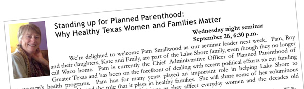 Lakeshore newsletter