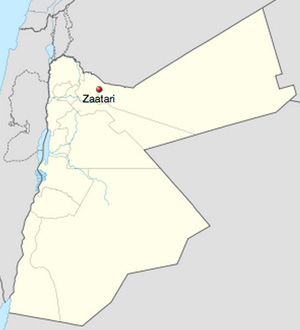 refugee camp jordan map