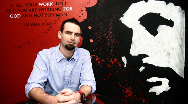 Artist draws attention to Jesus