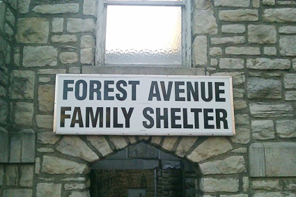 forest avenue shelter sign425