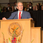 Universal truths crucial for good decisions, Bush tells UMHB crowd