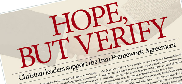 Baptist leaders support Iran framework