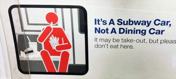 Right or Wrong? Subway etiquette ads