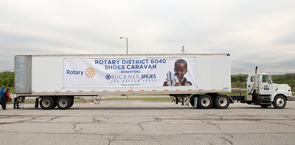 Missouri Rotary donates truckload of shoes to Buckner