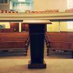 pulpit and pews