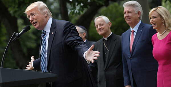 Some conservative evangelicals revel in ‘unprecedented’ White House access