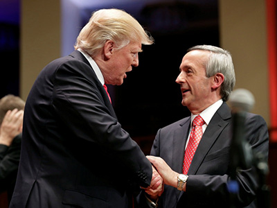 President Trump and Robert Jeffress