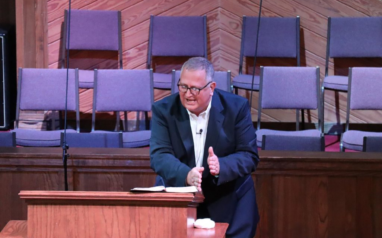 Vernon pastor one-third of way into preaching marathon